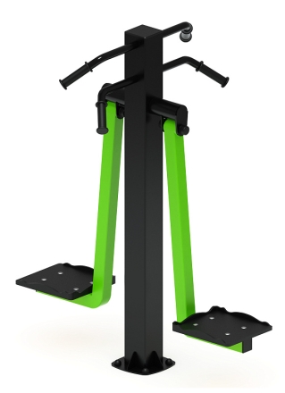 Маятник двойной (зеленый) - Уличный тренажер - СТ 029-12.П, фото 3