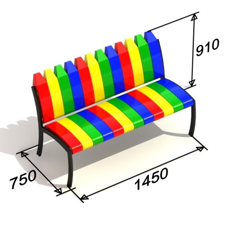 Скамья Карандаш для игровой площадки, фото 1
