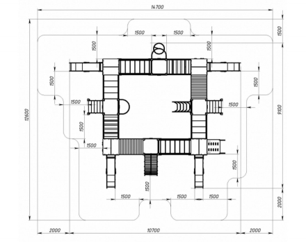 Детская игровая площадка Остров детства (Город) Н 1200 ДИК 2.01.8.01-01, фото 4
