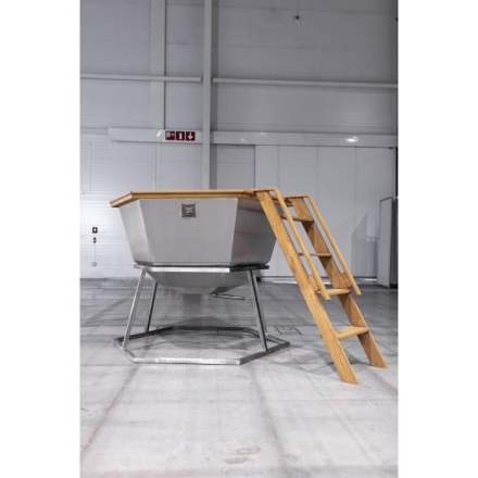 Сибирский банный чан &quot;Елисей Силович&quot; на подставке 1650 мм опора - нерж. сталь, фото 1