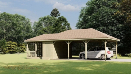 Навес для машины ГРЕЙТ Премиум комплектация, фото 2