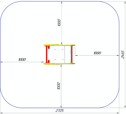 Качалка на пружине Слон КБ-54 для игровой площадки, фото 2