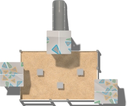 Песочный дворик Усадьба ПС108.00.1 для детской площадки, фото 3 Песочный дворик Усадьба ПС108.00.1 для детской площадки, фото 3