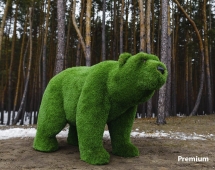 Топиари медведь Муни - газон Deluxe/Deluxe Green