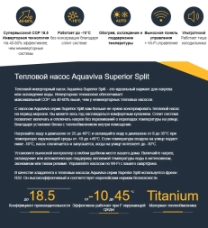 Тепловой насос Aquaviva Superior Split 9 кВт, фото 4