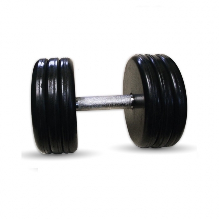 Гантель Barbell 38 кг классик с вращающейся ручкой хром, фото 1
