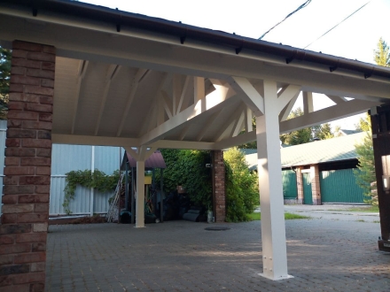 Навес для машин ЮТОН Несущий каркас, фото 4