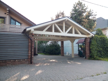 Навес для машин ЮТОН Несущий каркас, фото 3