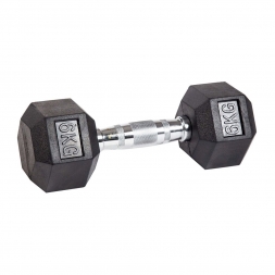 Гантель гексагональная обрезиненная ZSO, 6 кг, фото 1 Гантель гексагональная обрезиненная ZSO, 6 кг, фото 1