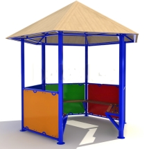Уличная беседка 3000 фанера для парков и дворов Уличная беседка 3000 фанера для парков и дворов