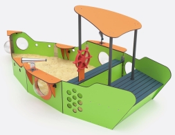 Песочный дворик Кораблик BB-08.05 для детской площадки, фото 3 Песочный дворик Кораблик BB-08.05 для детской площадки, фото 3