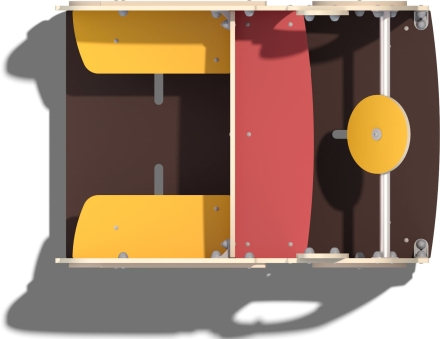 Игровой макет Пожарная машинка ДС012 для детской площадки , фото 3