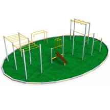 Площадка для воркаута уровень двор 60 кв.м. W-1.9.5 