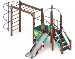 Детская игровая площадка Геометрия Навина горка Н 1200 ДИК 2.09.02-02, фото 3