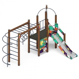 Детская игровая площадка Геометрия Навина горка Н 1200 ДИК 2.09.02-02, фото 4
