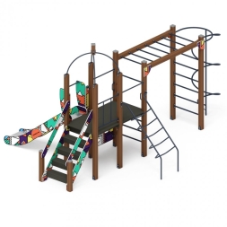 Детская игровая площадка Геометрия Навина горка Н 1200 ДИК 2.09.02-02, фото 1