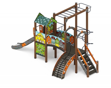 Детская игровая площадка Рада Город ДИК 2.01.2.08-01 H=1200, фото 3