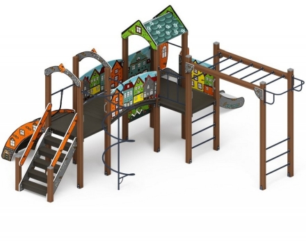 Детская игровая площадка Рада Город ДИК 2.01.2.08-01 H=1200, фото 2