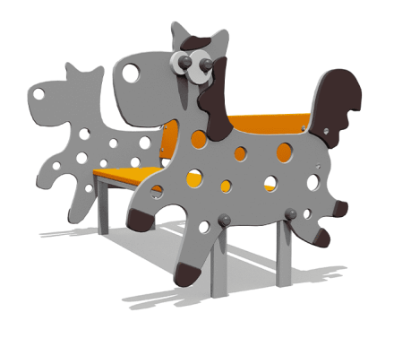 Скамейка детская Лошадка ВСТ 5293 для игровой площадки, фото 1