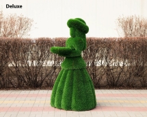 Топиари девочка с подносом, Агата - газон Deluxe