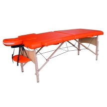 Массажный стол DFC NIRVANA, Relax, дерев. ножки, цвет оранжевый (Orange)
