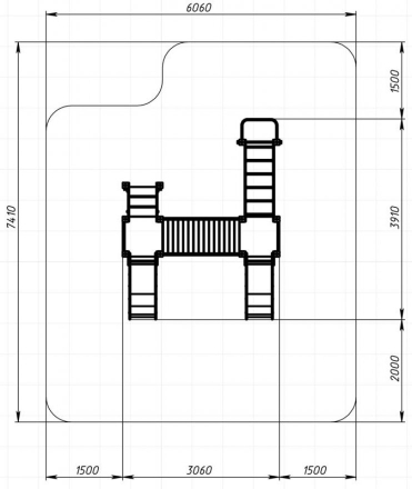 Детская игровая площадка Карапуз Граффити ДИК 1.001.04-03 Н=750, фото 6