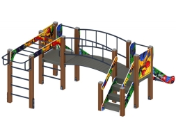Детская игровая площадка Карапуз Граффити ДИК 1.001.04-03 Н=750, фото 2