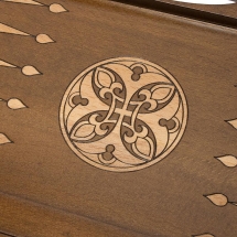 Шахматы + нарды резные &quot;Афинские&quot; 50 с ручкой, Haleyan