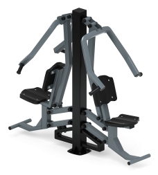 Жим от груди двойной (серый) - Уличный тренажер двойной - СТ 030-13.И1, фото 2