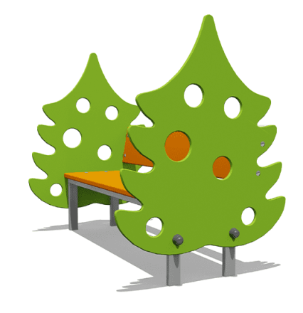 Скамейка детская Елочка ВСТ 5292 для игровой площадки, фото 1