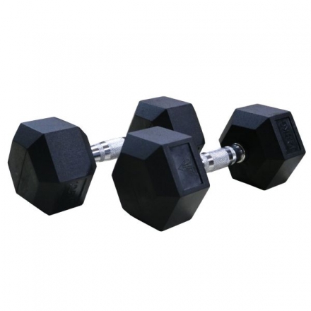 Гантели DFC гексаг.обрез. 17.5кг (пара) DB001-17.5, фото 2