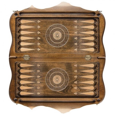 Шахматы + Нарды резные &quot;Арарат 2&quot; 60, Ohanyan, фото 2