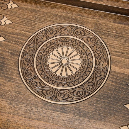 Шахматы + Нарды резные &quot;Арарат 2&quot; 60, Ohanyan, фото 6