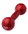 Гантель виниловая DB-102 3 кг, темно-красная