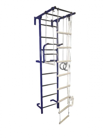 Детский спортивный комплекс Крепыш плюс Г пристенный синий, фото 1