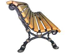 Скамейка парковая Европа, Сосна 0,6 м Скамейка парковая Европа, Сосна 0,6 м