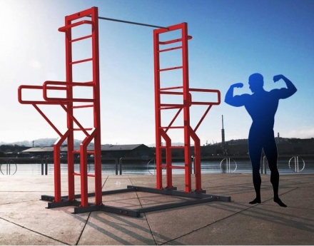 Миникомплекс для воркаута мобильный  W-3.0 , фото 1