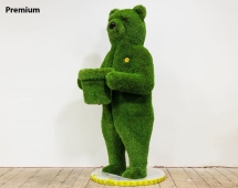 Топиари Медведь с кашпо, h=190 см - газон Deluxe Green