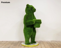 Топиари Медведь с кашпо, h=190 см - газон Deluxe Green