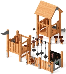 Игровой комплекс (лиственница) ДИК 1.24.04-Л.И1, фото 2