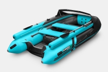 GLADIATOR E 420 X Expedition Черно-бирюзовый моторная лодка ПВХ