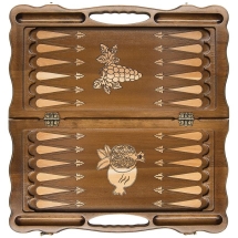 Шахматы + нарды резные &quot;Вардени&quot; 60 с ручкой, Haleyan