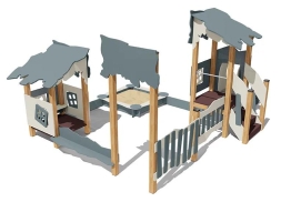 Песочный дворик Опушка ВСТ 5632 с горкой для детской площадки, фото 2 Песочный дворик Опушка ВСТ 5632 с горкой для детской площадки, фото 2