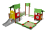 Песочный дворик Опушка ВСТ 5632 с горкой для детской площадки