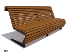 Скамейка уличная Стрит, Сосна 1,5 м Скамейка уличная Стрит, Сосна 1,5 м