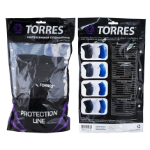 Наколенники спортивные "TORRES Light", черный,р.XL, арт.PRL11019XL-02, нейлон, ЭВА