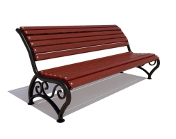 Скамейка садовая Брянск лиственница 1,5 м, фото 4