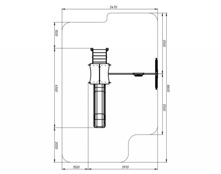 Детская игровая площадка Лукоморье ДИК 2.25.02-01 H=1200, фото 6