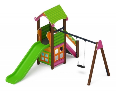 Детская игровая площадка Лукоморье ДИК 2.25.02-01 H=1200, фото 1