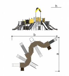 Комплекс игровой детский Romana 101.108.00, фото 4